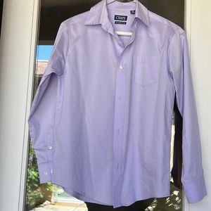 Chaps long sleeve button down purple